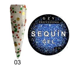 Gzy Sequin Tasarım Jel 03