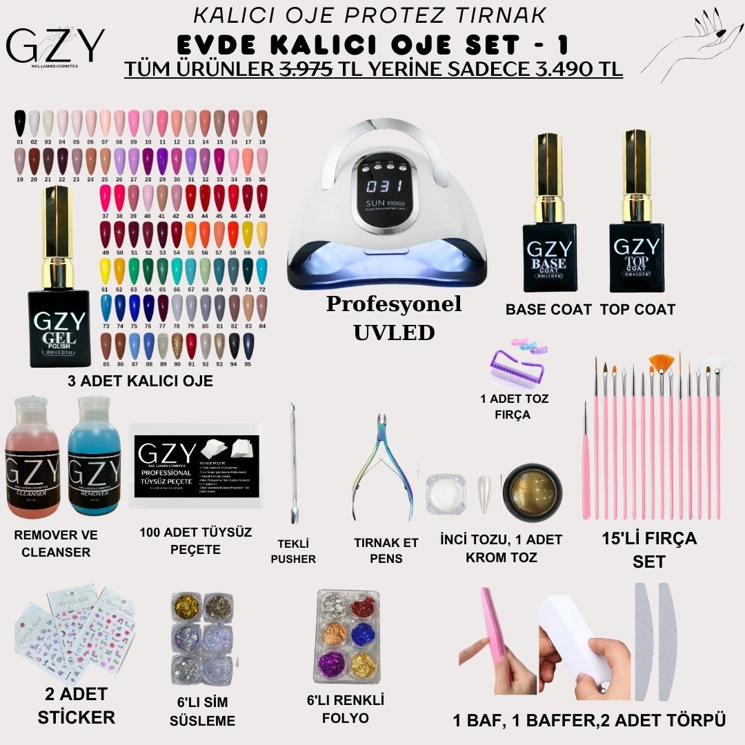 Evde Yap Kalıcı Oje Set 1