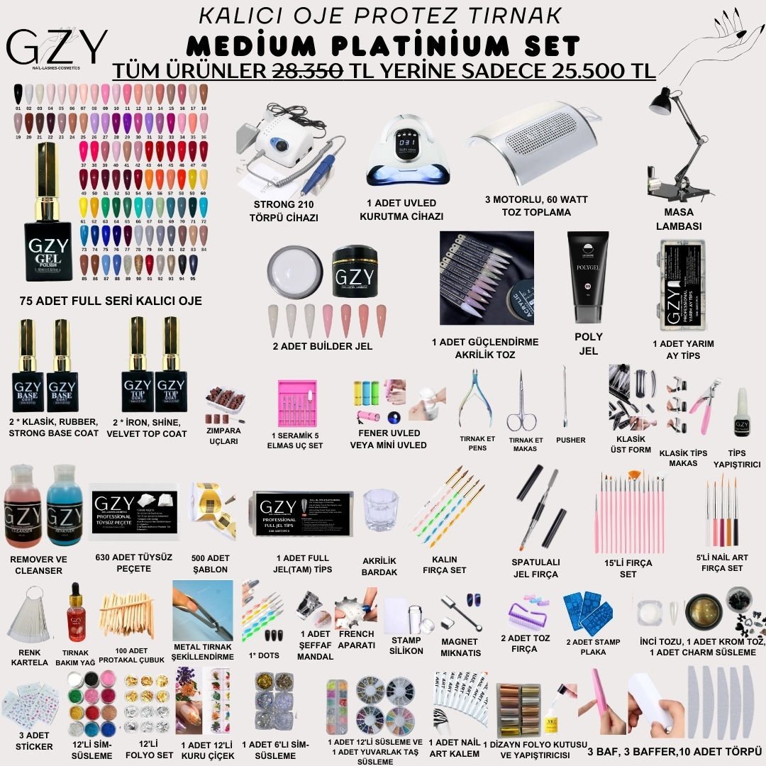 Medium Platinium Set