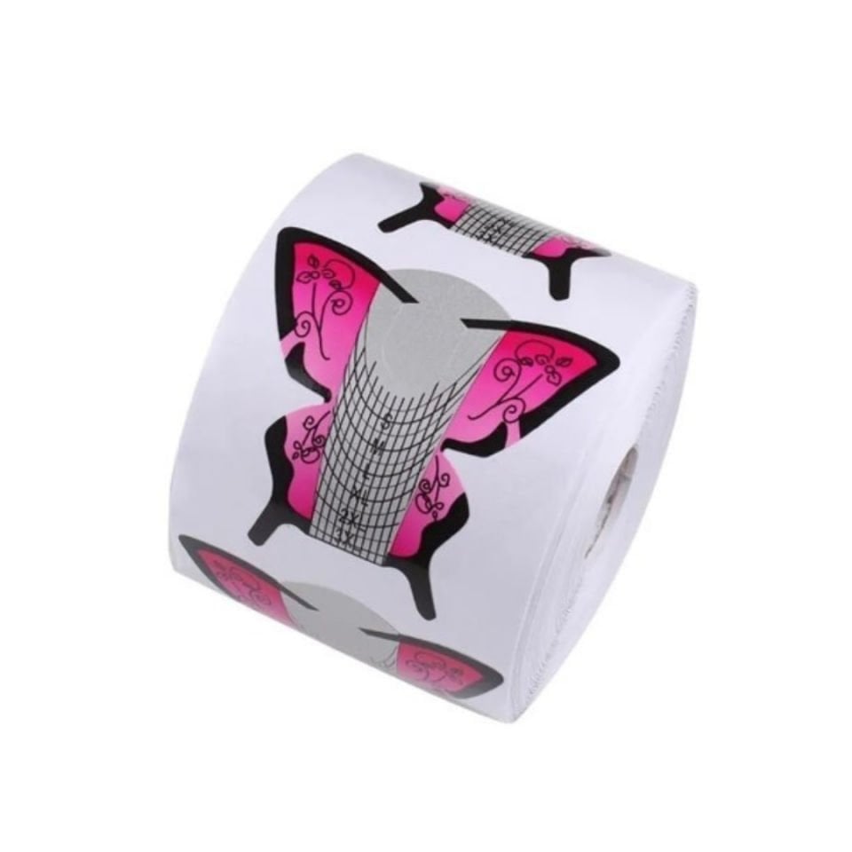 500 Adet Tırnak Kelebek Şablon