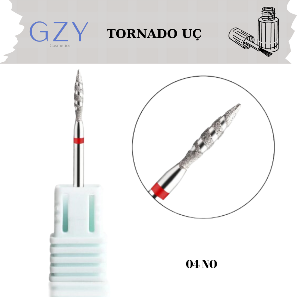 FREZEE MANİKÜR KIRMIZI TORNADO UÇ