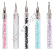 5'li Gökkuşağı Çift Taraflı Ve Dotslu Fırça Set