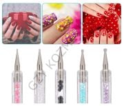 5'li Gökkuşağı Çift Taraflı Ve Dotslu Fırça Set