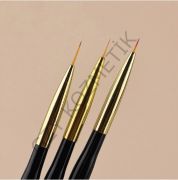 3'lü Çift Taraflı Siyah Fırça Set