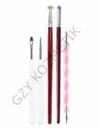 5'li Kısa Dotslu Fırça Set