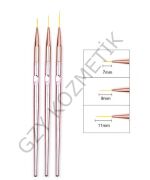 3'lü Nail Art Fırça Set G