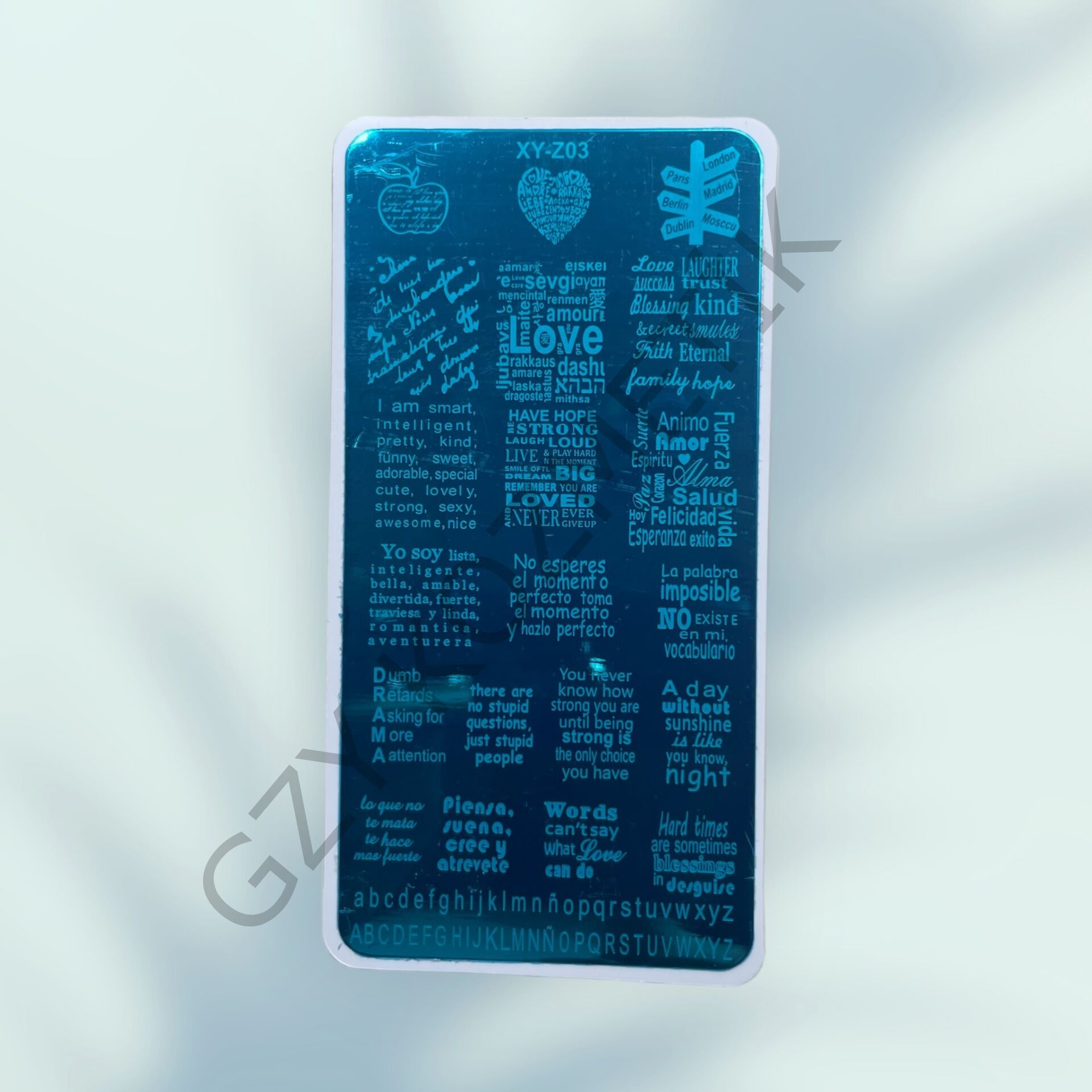 Stamping Plaka XY-Z03